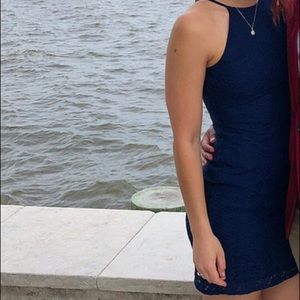 Blue Lace Lulus Dress